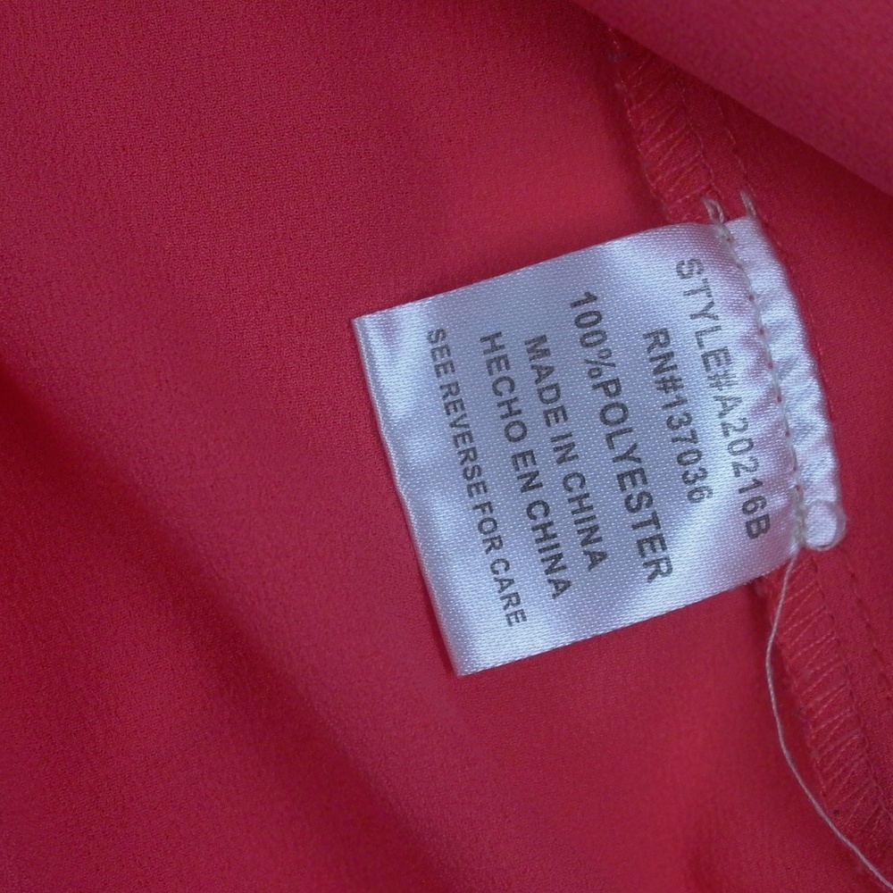 Paper Crane XS Coral Tank Top racer back - Picture 5 of 5